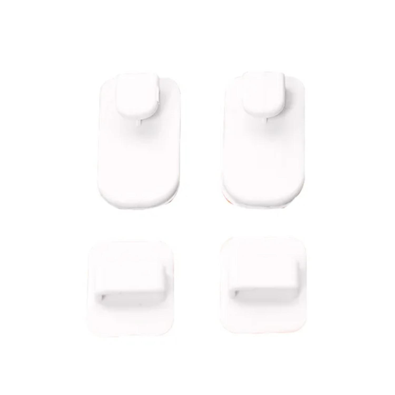 

2 пары пластиковых липких наборов для телевизора, кондиционера, пульта дистанционного управления, подвесная стойка, настенный держатель, органайзер для ключей