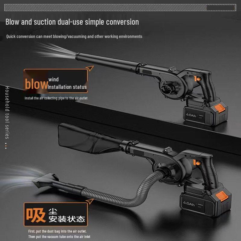 High-Power Rechargeable Lithium Battery Blower for Dust Removal and Vacuuming in Homes, Computers, and Cars