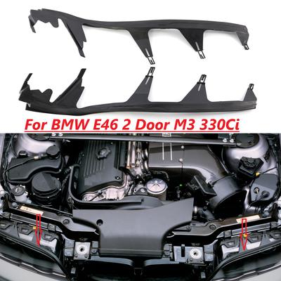 Bandes de couverture de phare supérieur avant de voiture, garnitures de bande d'étanchéité de phare pour BMW série 3 E46 330Ci M3 63128384489