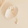 Stainless Steel Irregular Pearl Necklace: Retro Clavicle Chain with Versatile, Chic Design
