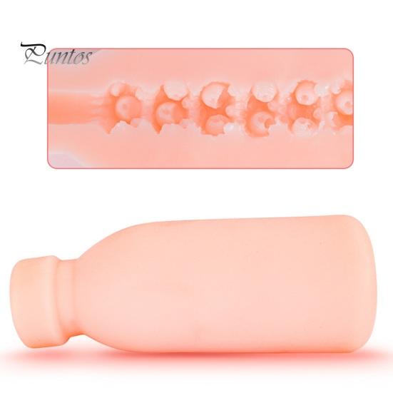 Male Masturbation Cup Silicone Adult Product Safe Erotic 3D Bottle Shape Sex Toy Masturbator for Men