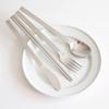 Kamomekitchen [1+1] Pleated Stainless Steel Cutlery 8-Piece Set (Spoon, Chopsticks, Fork, Knife)