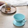 Ceramic V60 Pour-Over Coffee Filter Holder with Threaded Handle