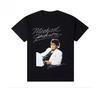 2026 Sommar Hetsig Försäljning Michael Jackson Tryck Herr Rundhalsad T-shirt Ren Bomull Neutral Casual Gata Mjuk Punk Kort Skjorta