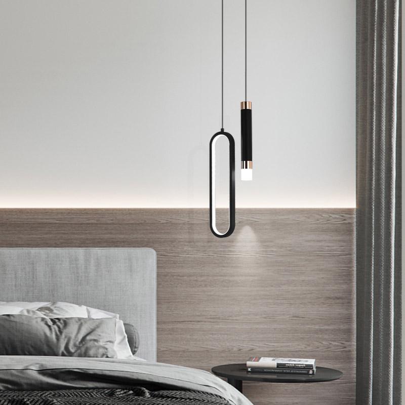 Neu Moderne Glanz Minimalist LED Anhänger Lichter Kronleuchter Für Schlafzimmer Wohnzimmer Decor Hängende Lampe suspension innen beleuchtung