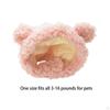 Pălărie de iarnă pentru animale de companie, costum de pisică, hanorac cald cu urechi de urs, cățeluș pentru câini de talie mică