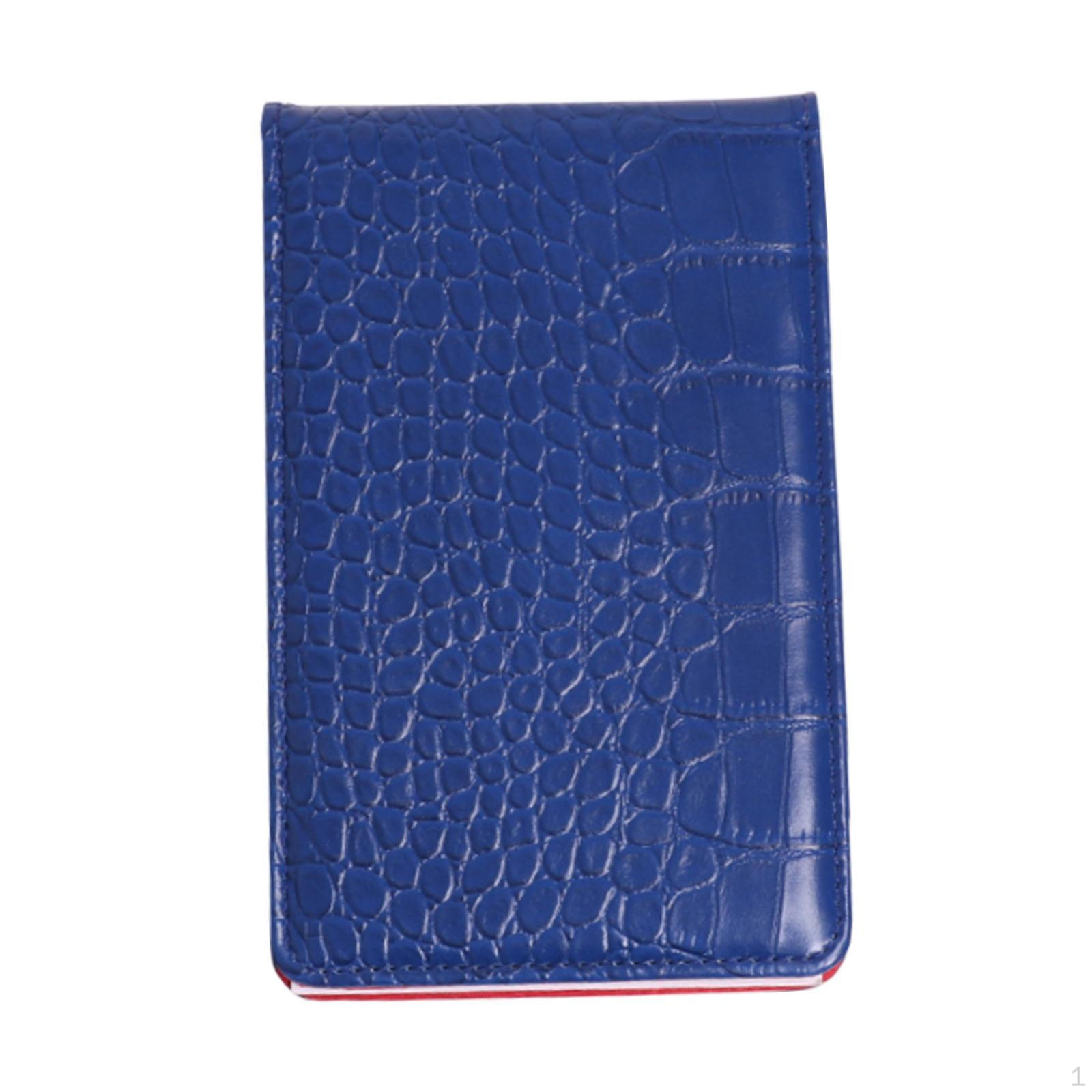 

Golf Scorecard Book Holder Outdoor Golfer Men Women PU Leather Score Cards синий