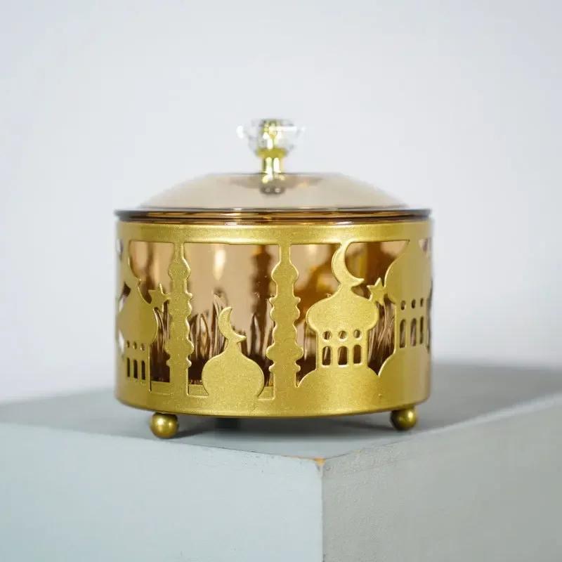 Middle East Arab Muslim Dessert Storage Containers Decorative Ornament Eid Tableware Candy Plate Kitchen Organizer Serving Tray