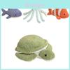 Marine Animal Plush Toy Turtle With Soft Short Plush For Kids Collecting Gift