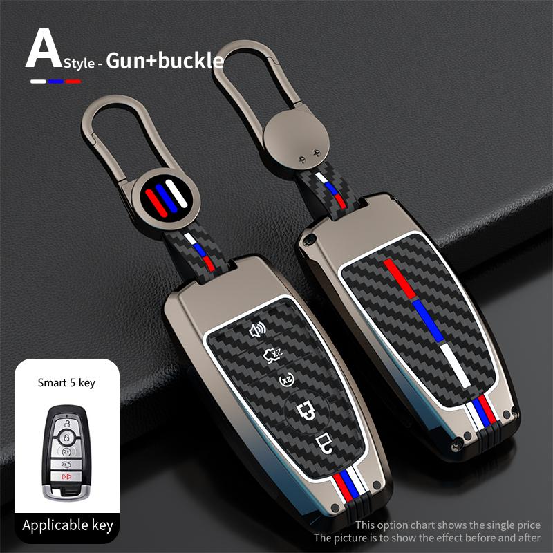 Car Remote Key Case Cover Shell Fob For Ford Edge Fusion Mustang Explorer F150 F250 F350 Ecosport Protector Holder Keyless