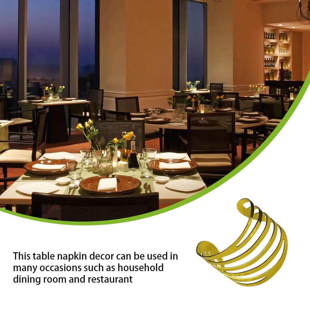 Pack of 12 Wedding Party Napkin Rings Ornament Hollow Out Buckle Crafts Holder for Restaurant Cafe Canteen Silver