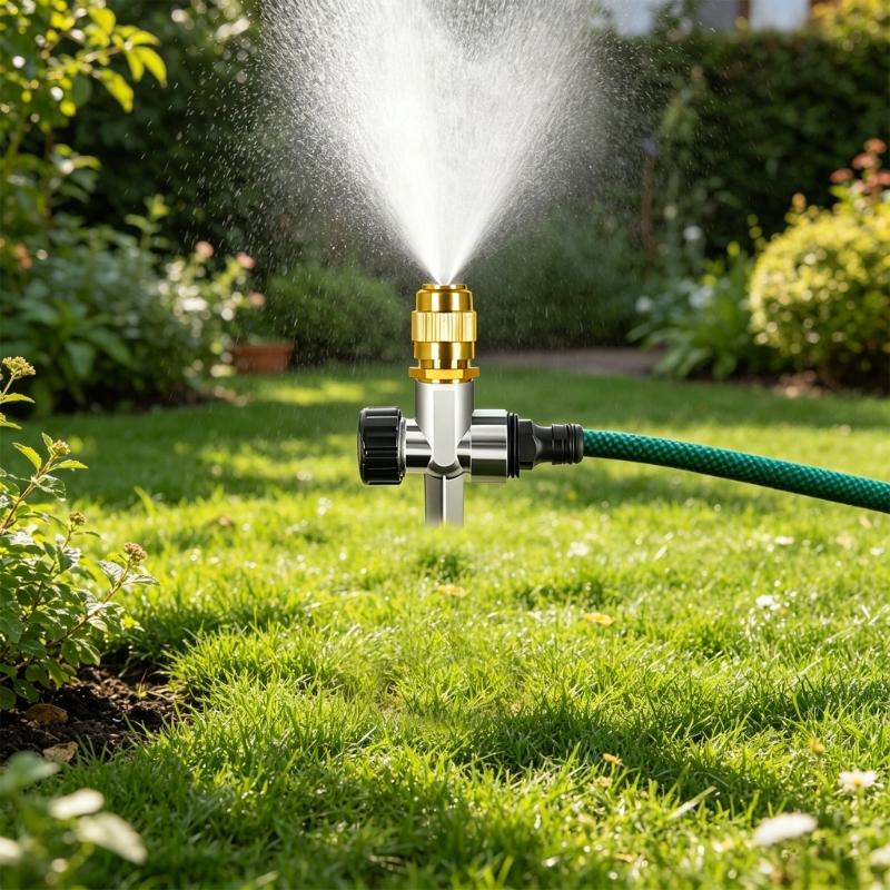 3pc strong All Metal Ground Sprinkler System For Big Area Garden And Yard Watering