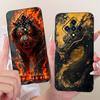 For Infinix Zero 8 8i X687 X687B Cool Dragon Tiger Pattern Phone Case For Infinix Zero8 Zero8i Black Silicone Soft Cases