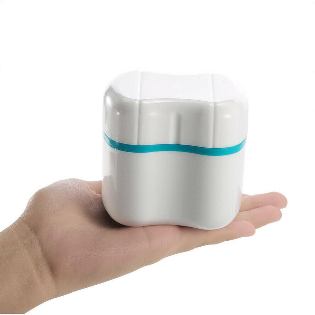 2PCS Teeth Guard Box Denture Storage Case Mouthguard False Teeth Holder