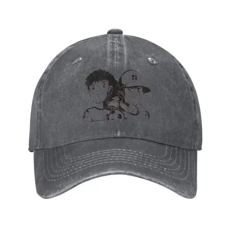 Punk Genzo Kapitan Tsubasa Anime Piłka Nożna Bawełniana Czapka Baseballowa Mężczyźni Kobiety Regulowana Czapka Dad Outdoor