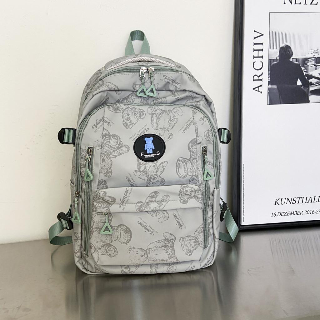 Trendy Canvas Backpack For Men And Women With Stylish Floral Print And Comfortable Design