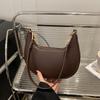 Yogodlns New Fashionable High-end Moon-shaped Baseball Bag Showing Luxury Women's Single Shoulder Bag Elegant Lady Handbags