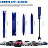 5 PCS Auto Trim Removal Tool Kit, No Scratch Plastic Interior Door Panel Clip Fastener Removal Pry Set, Vehicle Audio Dash Window Molding Remover