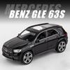 Carro de brinquedo benz amg gle 63s suv, escala 1/32, modelo de carro retrátil fundido em liga com veículos de brinquedo leves e sonoros para crianças e meninos