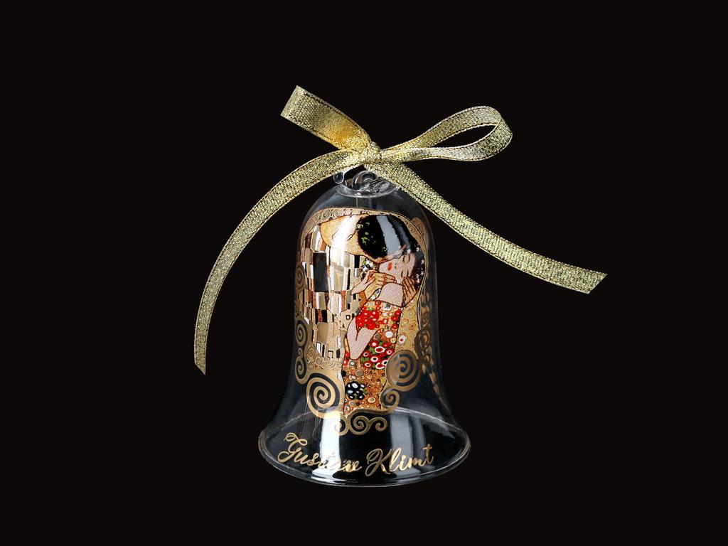 Dzwonek Porcelanowy Ozdobny Gustav Klimt Pocałunek Na Prezent 1