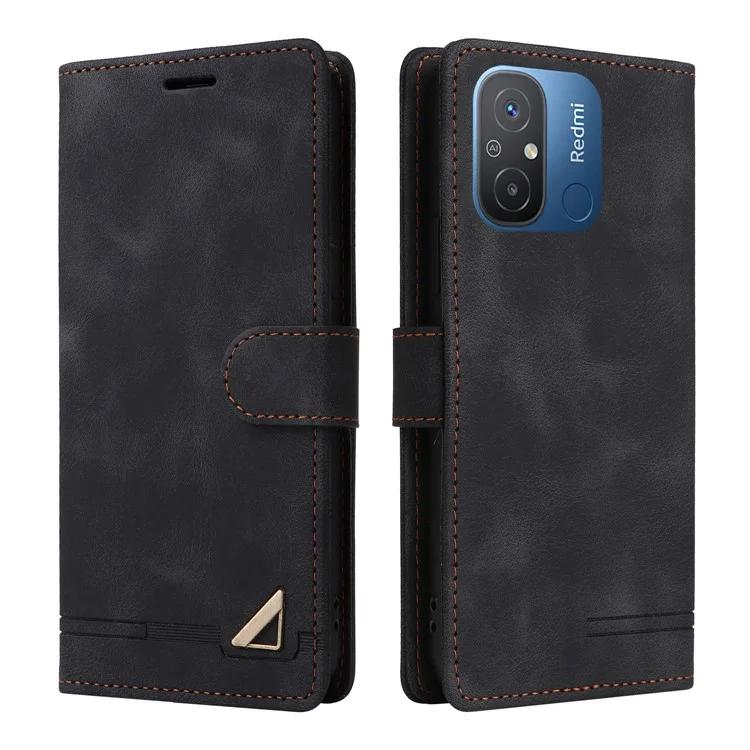 

Чехол-книжка из искусственной кожи для Xiaomi Redmi 12C 4G Wallet Phone Case 007 Series Skin-Touch Shockproof Case