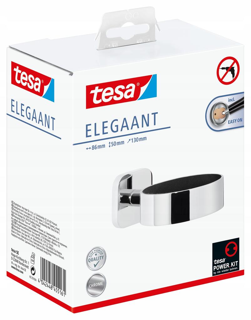 Tesa Elegaant Holder Hanger For Hair Dryer Without Drilling Chrome