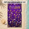 Rainbow Theme Soft Beach Towel Personalized Custom Name Text Towel Portable for Beach Pool Travel