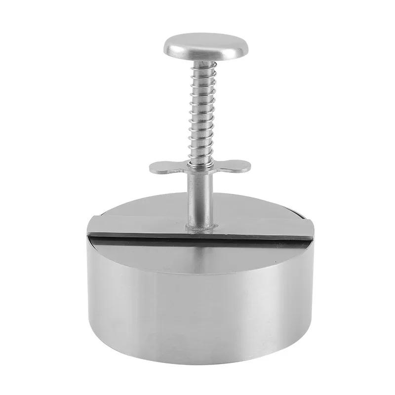 Presse à hamburgers en acier inoxydable 304, ronde antiadhésive, manuelle, moule à boules de riz, épaisseur ajustée, outils de cuisine pour barbecue au bœuf