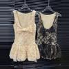 Spring 2026 Lace Bow Backless Spaghetti Strap Dress - French Style Short Skirt for Women
