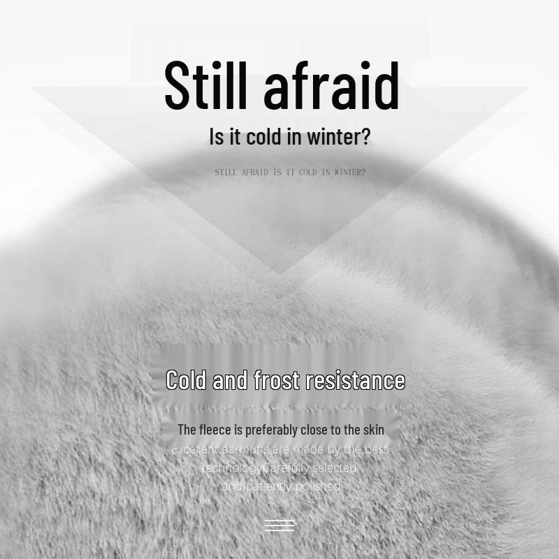 Cross-Border Exclusive Foldable Plush Knitted Earmuffs - Cold-Proof Winter Warm Ear Protection