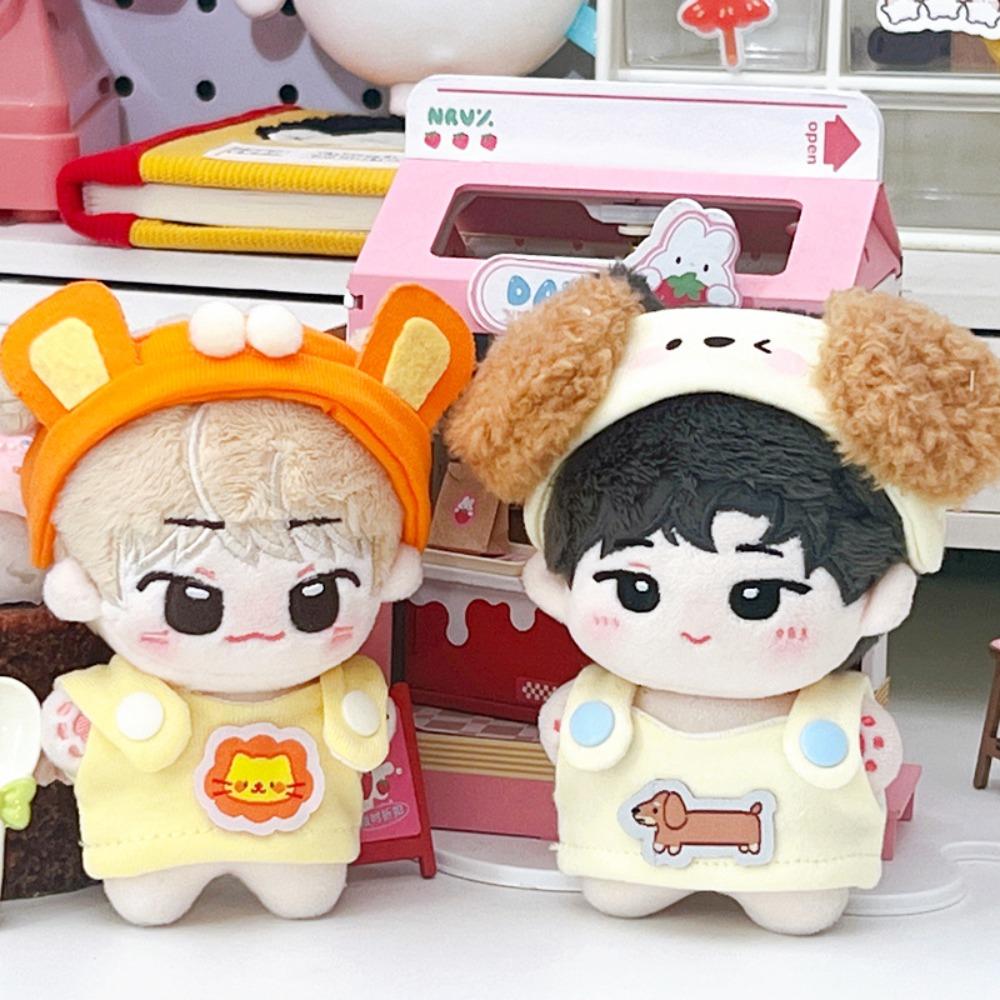 Strap Dress Doll Clothes Outfit Lion Doll Dress Up Set 10cm Cotton Doll Clothes  Children's Gift