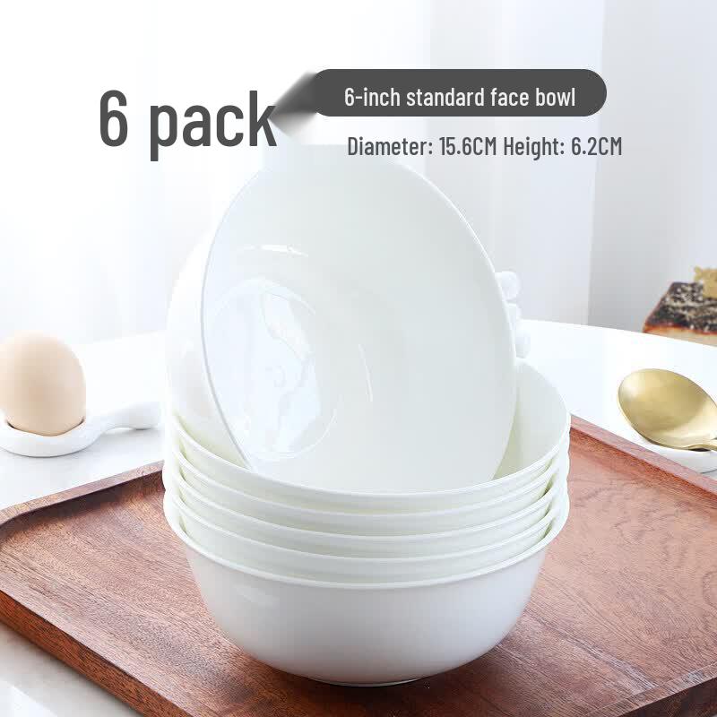 Pure White Bone Porcelain Bowl