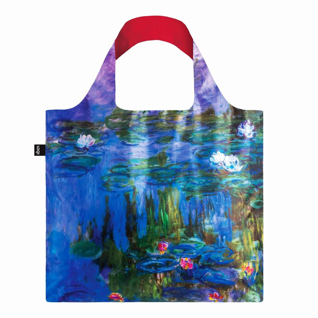 LOQI Eco Bag - Monet Water Lilies - Recycled, Foldable, Stylish