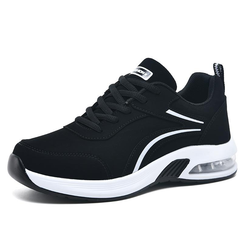 Herbst neue Damenschuhe modische und bequeme Sportschuhe Plateau Leder lässige Sport-Damenschuhe