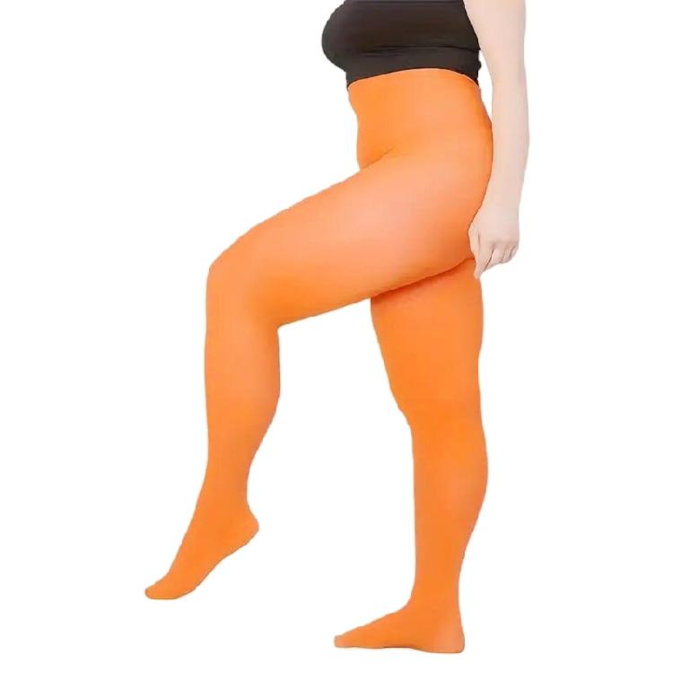 High Waist Control Top Pantyhose for Women Large Size Silk Tights Candy Color Multicolored Bottoming Stockings Hosiery