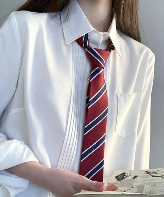Women's Summer Short Sleeve Pleated White Top - College Style School Uniform
