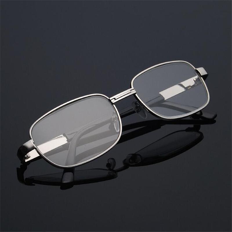 Crystal Glass Reading Glasses Women Men Metal Frame Square Hyperopia Presbyopia Reader Glasses +1.0 +1.5 +2.0 +2.5 To +4.0