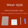 Stylish Cow Pattern Reusable Manicure Plate Set