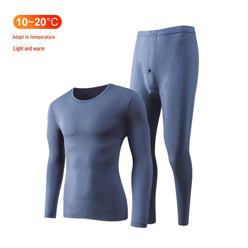 Leica Pure Cotton Antibacterial Thermal Underwear Set: Women's Round Neck, Lightweight Warm Autumn Clothes and Trousers