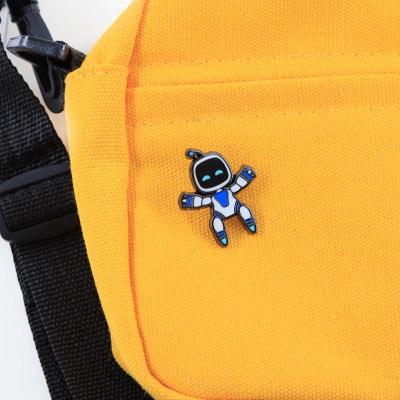 Kawaii Robot Enamel Pin Casual Game Character Badge Novelty Fun Jewelry Hats Jeans Decorative