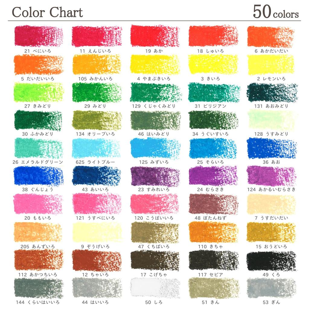 Sakura Craypas Thick 50 100th Anniversary Limited Edition VP50A2 Crayons, Roll, Colors,