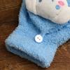 Children's Plush Gloves Winter Male and Female Middle School Students Writing Cold-proof Flip Gloves Cute Warm Five-finger Tide