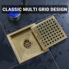 2026 Modern Bathroom Stainless Steel Chrome Plated Square Floor Drain with Tile Insert for Shower