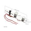 3 Way Wired Loaded Control Plate with Switch Knob for Electric Guitar Playing