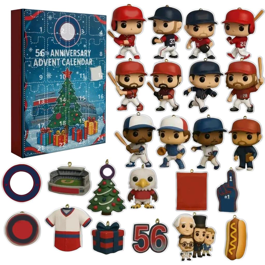 2D Ankunftskalender Enthält 24 Ankunftskalender, Countdown-Kalender und Überraschungs-Sammelobjekte