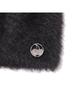 KIRSH Mohair Metal Logo Beanie [Black]