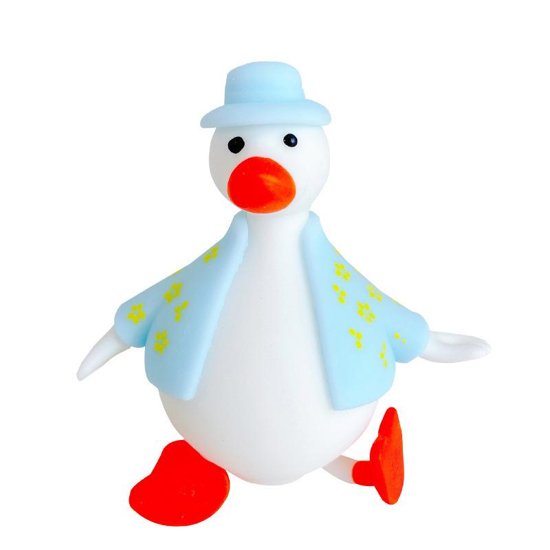 Duck Shape Slow Rising Squeeze Toy Cartoon Animal Slow Rebound Toy Anti-Stress Rebound Ball Stress Relief Toy Birthday Gift