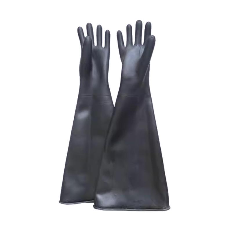 Industrial Sandblasting Gloves: Lengthened, Thickened, Wear-Resistant Latex with Smooth Surface for Labor Protection