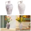 Ceramic Rustic Farmhouse Vase Bud Vase with Handles Table Centerpieces Pottery Jug for Decoration Indoor Fireplace Home Display