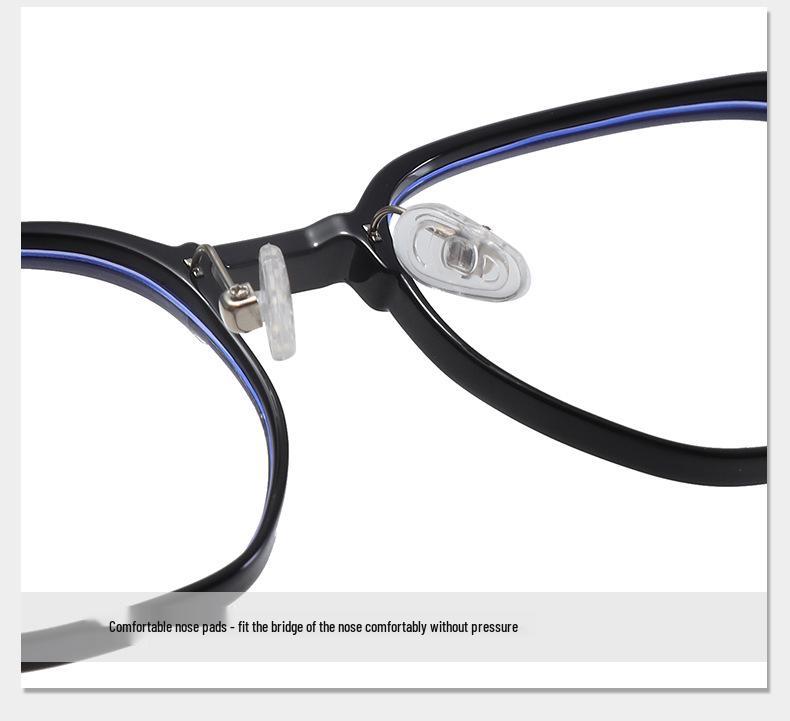 Japanese Ultralight Full-Rim Anti-Blue Light Glasses - Non-Prescription, Prescription-Friendly Frames for Men and Women (Model 9906)